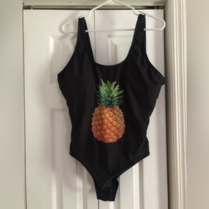 Pineapple one piece swimsuit